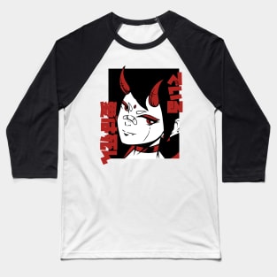 Anime Devil Girl Baseball T-Shirt